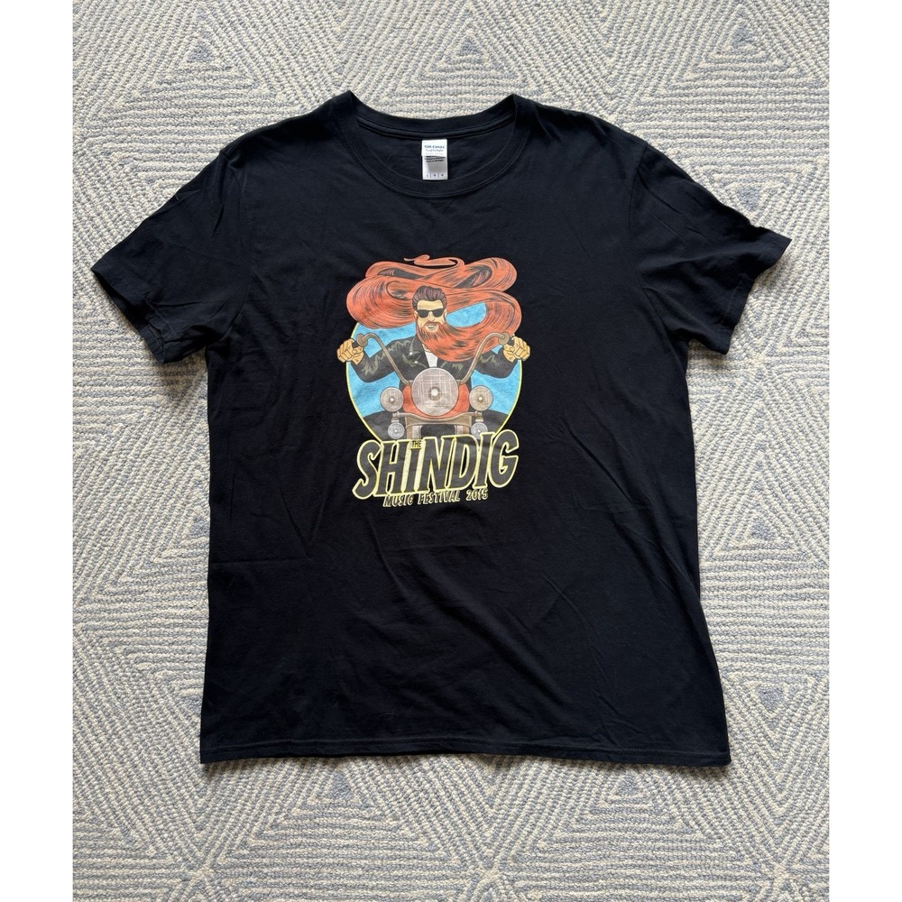 Shindig Music Festival 2015 T-Shirt - Black - Large - Godsmack STP‎